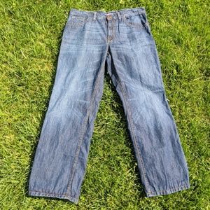 Alberto brand men's straight leg blue jeans 38 W38